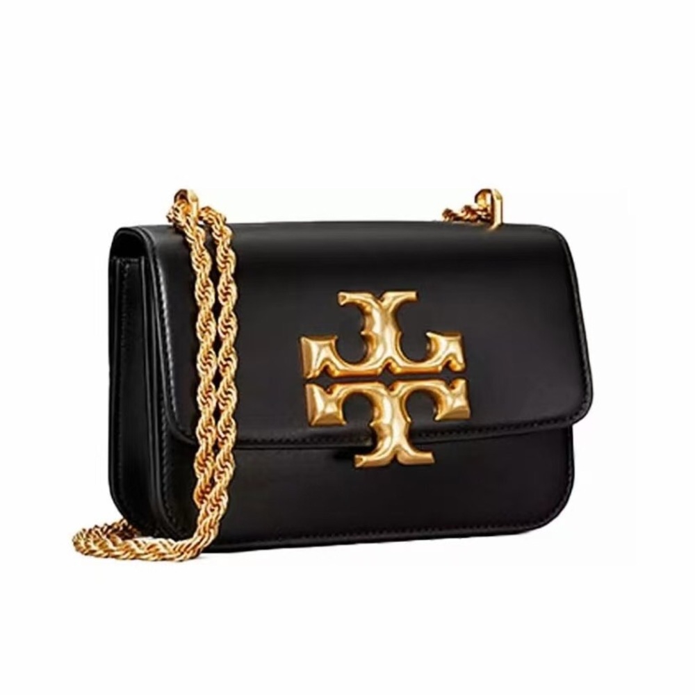 Tory Burch Black and Gold Crossbody Bag